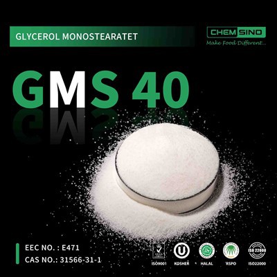E471 CAS nr.31566-31-1 Glycerol Monostearate GMS 40 Powder
