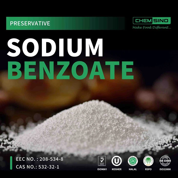 Natriumbensoat E211 konserveringsmedel i hudvård och mat