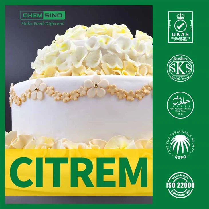 Mångsidig citrem E472C -emulgator för såser, krämer och drycker