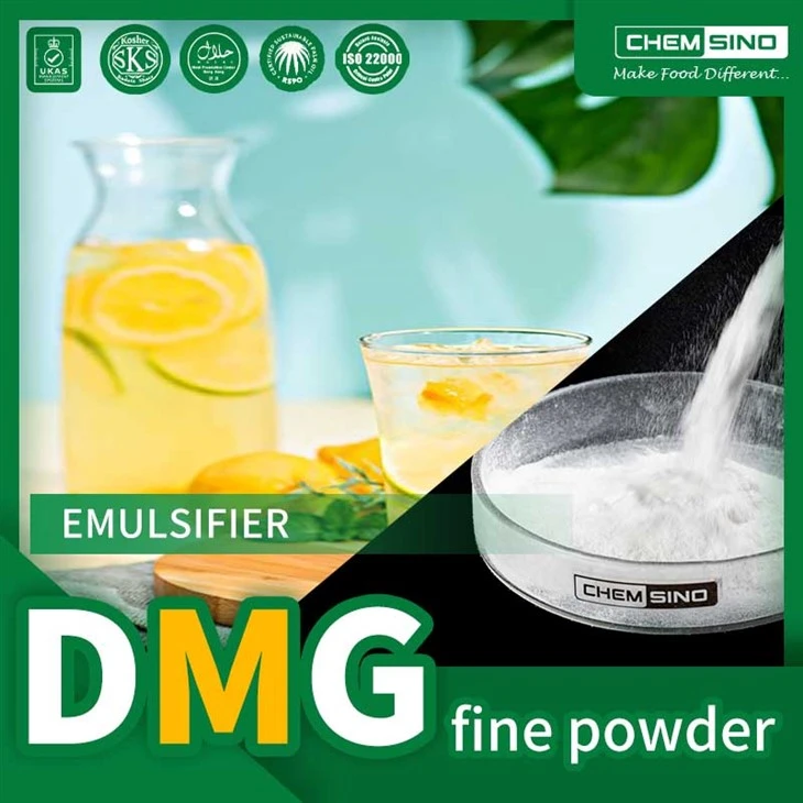 Högkvalitativt destillerat monoglycerid DMG fint pulver (från 100-200mesh)