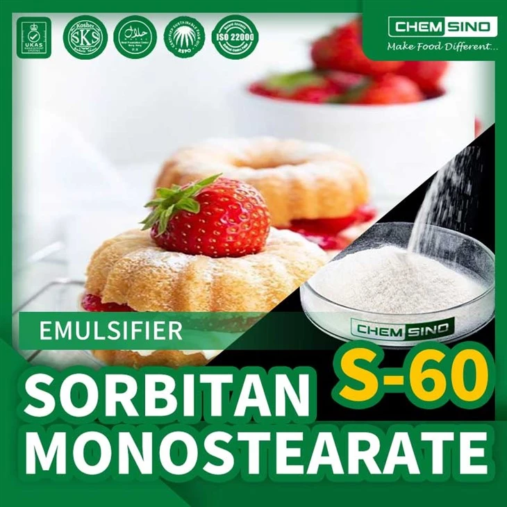 Hur sorbitanmonolaurat (S-60) förbättrar konsistensen och utseendet på glass CAS-NR.1338-41-6
