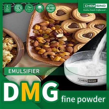 Fabriksförsörjning destillerat monoglycerid fint pulver CAS-nr 123-94-4 DMG fint pulver (från 100-200mesh)