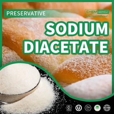 Livsmedelstillsats natriumdiacetat E262 för smaksättning och köttprodukter